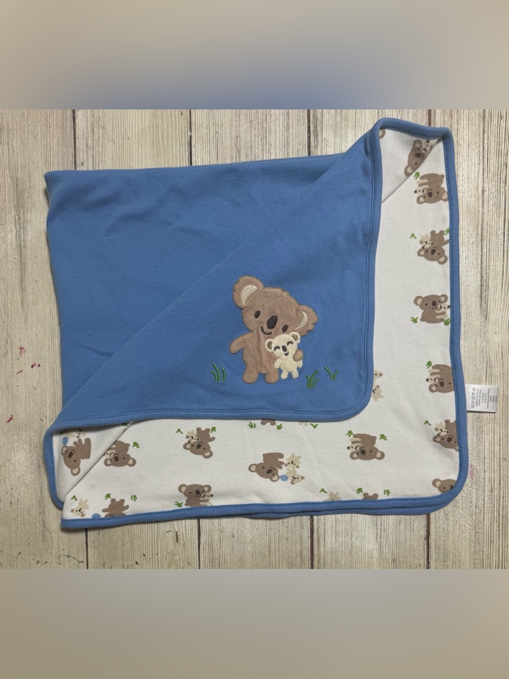 Gymboree 2013 Brand New Baby Koala blanket blue white baby boy